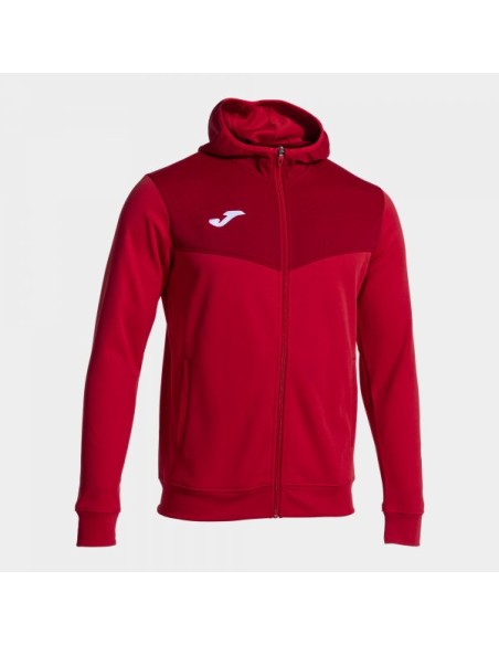 Campus Street Cremallera-Up Sudadera con Capucha Rojo
