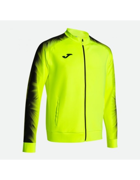 Elite Xi Full Cremallera Sudadera Amarillo Flúor Negro