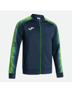 Elite Xi Full Cremallera Sudadera Marino Verde Flúor
