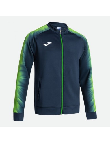 Elite Xi Full Cremallera Sudadera Marino Verde Flúor