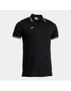 Confort Classic Manga Corta Polo Negro Rosa