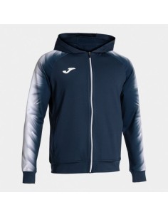 Elite Xi Cremallera-Up Sudadera con Capucha Marino Blanco