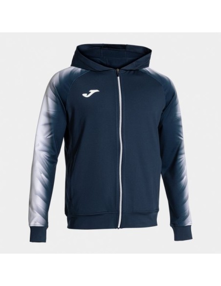Elite Xi Cremallera-Up Sudadera con Capucha Marino Blanco