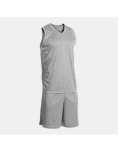 Olimpiada Basket Conjunto Melange Gris Negro