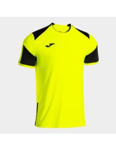 Danubio Iv Manga Corta Camiseta Amarillo Flúor Negro