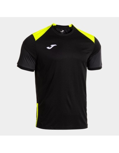 Danubio Iv Manga Corta Camiseta Negro Amarillo Flúor