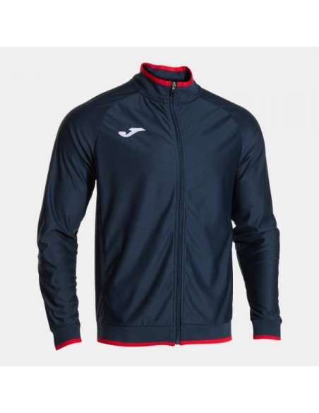 Combi Premium Full Cremallera Sudadera Marino Oscuro Rojo