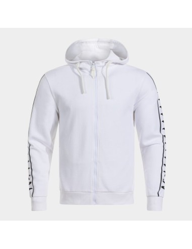 Heroic Cremallera-Up Sudadera con Capucha Blanco Negro