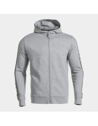 Heroic Cremallera-Up Sudadera con Capucha Gris Negro