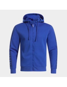 Heroic Cremallera-Up Sudadera con Capucha Royal Azul Negro