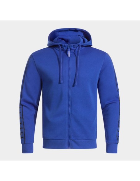 Heroic Cremallera-Up Sudadera con Capucha Royal Azul Negro