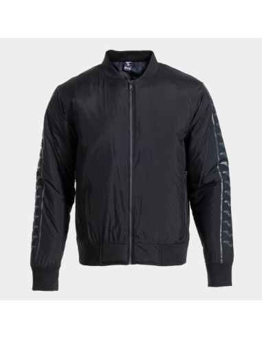 Icono Street Bomber Chaqueta Negro Gris Oscuro