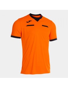 Referee Manga Corta Camiseta Naranja Negro