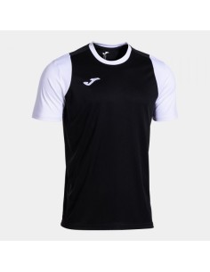 Cancha Manga Corta Camiseta Negro Blanco