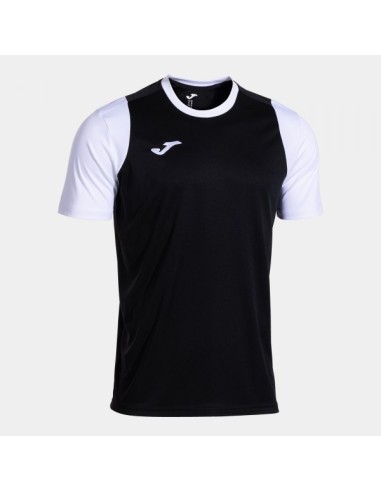 Cancha Manga Corta Camiseta Negro Blanco
