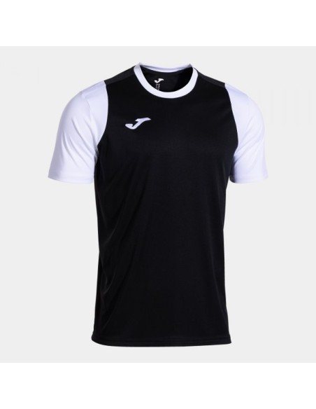 Cancha Manga Corta Camiseta Negro Blanco
