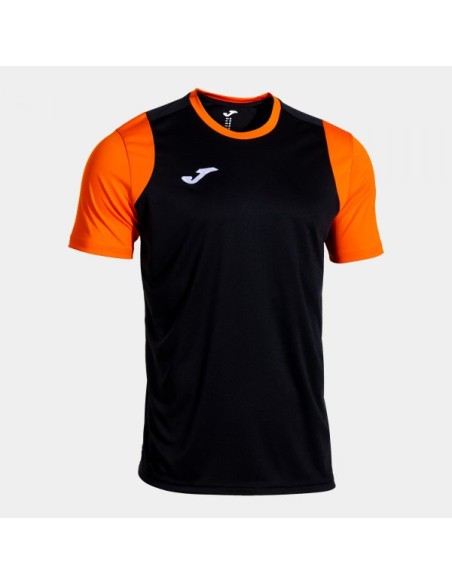 Cancha Manga Corta Camiseta Negro Naranja