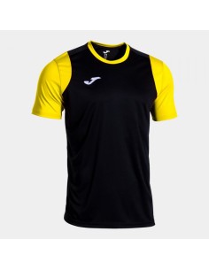 Cancha Manga Corta Camiseta Negro Amarillo