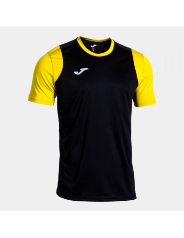Cancha Manga Corta Camiseta Negro Amarillo