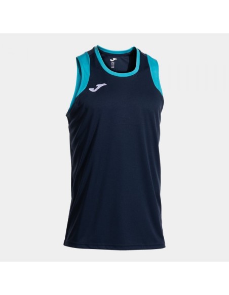 Camiseta sin Mangas Cancha Marino Oscuro Turquesa Flúor