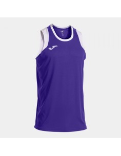 Camiseta sin Mangas Cancha Violeta Blanco