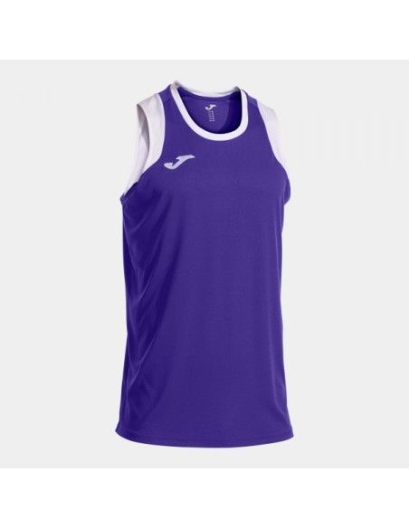 Camiseta sin Mangas Cancha Violeta Blanco