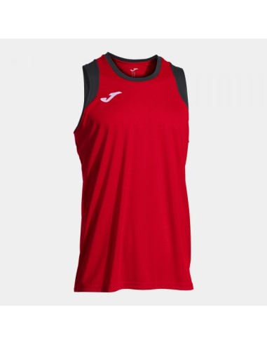 Camiseta sin Mangas Cancha Rojo Negro