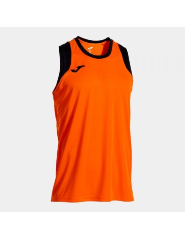 Camiseta sin Mangas Cancha Naranja Negro