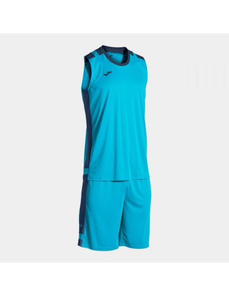 Lider Basket Conjunto Turquesa Flúor Marino Oscuro