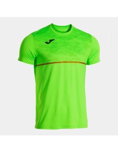 Record Iii Manga Corta Camiseta Verde Flúor