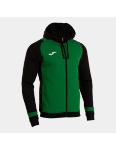 Lider Cremallera-Up Sudadera con Capucha Verde Negro