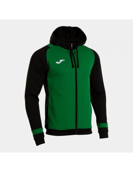 Lider Cremallera-Up Sudadera con Capucha Verde Negro