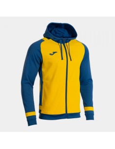 Lider Cremallera-Up Sudadera con Capucha Amarillo Royal Azul