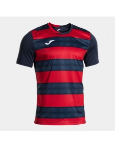 Europa Vi Manga Corta Camiseta Marino Oscuro Rojo