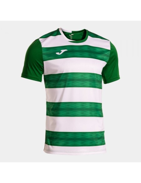 Europa Vi Manga Corta Camiseta Verde Blanco