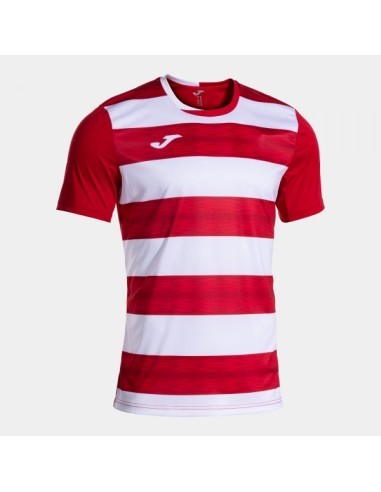 Europa Vi Manga Corta Camiseta Rojo Blanco