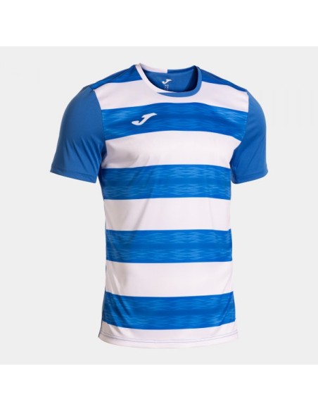Europa Vi Manga Corta Camiseta Royal Azul Blanco