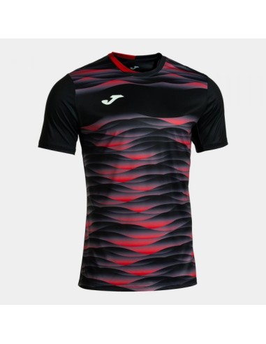 Tiger Vii Manga Corta Camiseta Negro Rojo