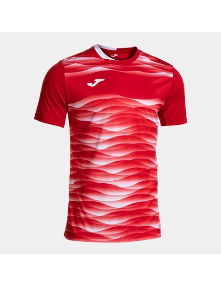 Tiger Vii Manga Corta Camiseta Rojo Blanco