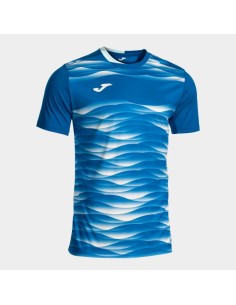 Tiger Vii Manga Corta Camiseta Royal Azul Blanco