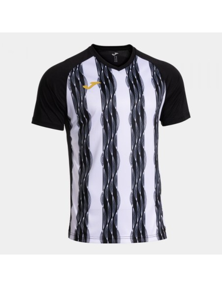 Inter V Manga Corta Camiseta Negro Blanco