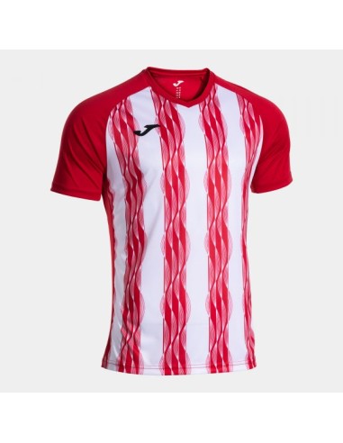 Inter V Manga Corta Camiseta Rojo Blanco
