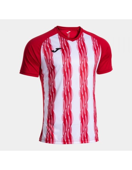 Inter V Manga Corta Camiseta Rojo Blanco