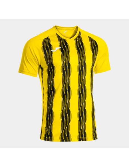 Inter V Manga Corta Camiseta Amarillo Negro