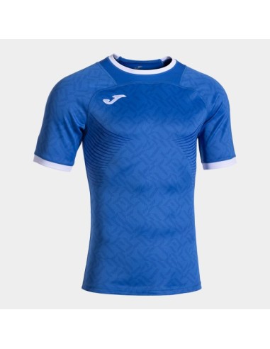 Nation Manga Corta Camiseta Royal Azul