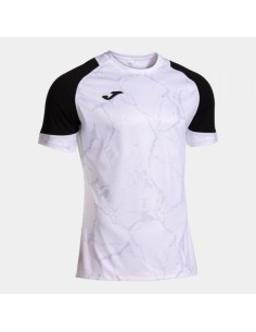 Hispa V Manga Corta Camiseta Blanco Negro