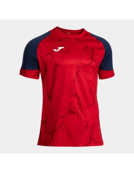 Hispa V Manga Corta Camiseta Rojo Marino Oscuro