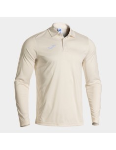 Cricket Manga Larga Polo Blanco