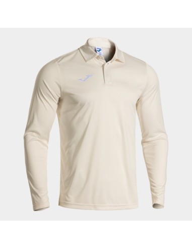 Cricket Manga Larga Polo Blanco