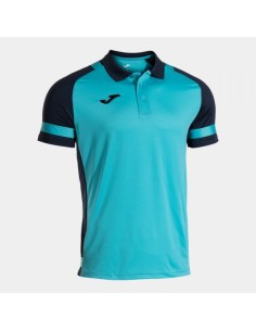 Lider Manga Corta Polo Turquesa Flúor Marino Azul